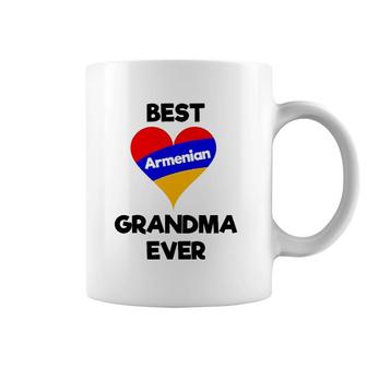 Best Armenian Grandma Ever Armenia Heart Flag Gift Coffee Mug | Mazezy