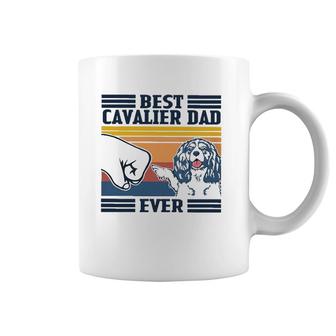 Best Cavalier King Charles Spaniel Dad Ever Vintage Coffee Mug | Mazezy