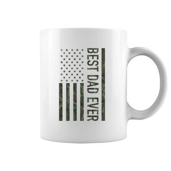 Best Dad Ever American Us Camouflage Flag Gift For Father Coffee Mug | Mazezy