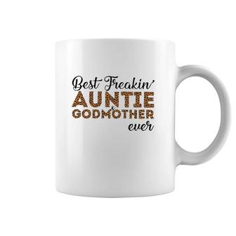 Best Freakin' Auntie & Godmother Ever Leopard Version Coffee Mug | Mazezy