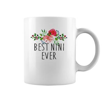 Best Nini Ever Mother's Day Gift Grandma Coffee Mug | Mazezy