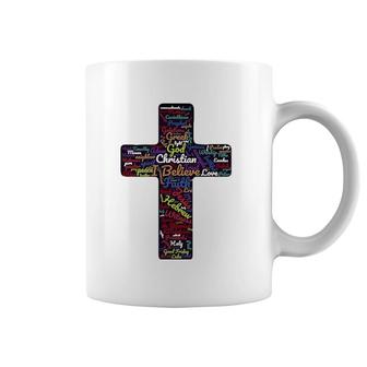 Biblical Christian Cross God Faith Gift Coffee Mug | Mazezy