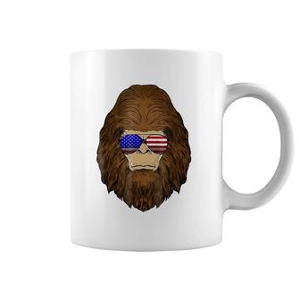 Bigfoot 4Th Of July American Flag Merica Men Boys Coffee Mug | Mazezy