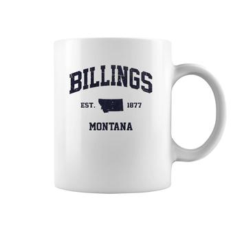 Billings Montana Mt Usa Vintage State Athletic Style Gift Coffee Mug | Mazezy