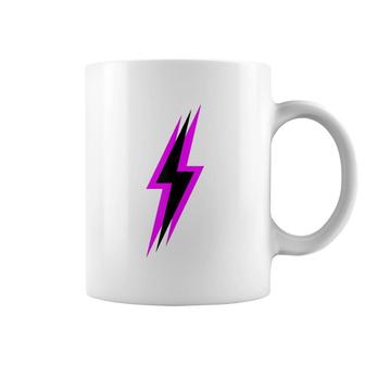 Black And Purple Lightning Bolt Coffee Mug | Mazezy