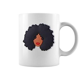 Black Curly Hair Coffee Mug | Mazezy