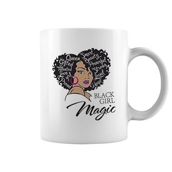 Black Girl Magic Afro Woman Girl Afro Queen Black Pride Gift Coffee Mug | Mazezy