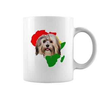 Black History Month African Map Havanese Gift For Pet Lovers Proud Black Coffee Mug | Mazezy