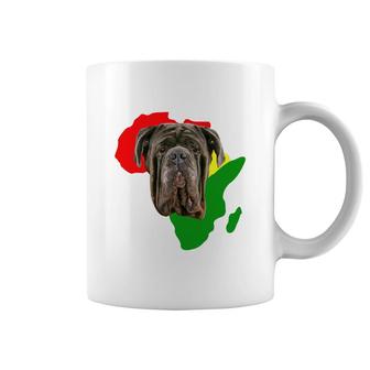 Black History Month African Map Mastiff Gift For Pet Lovers Proud Black Coffee Mug | Mazezy