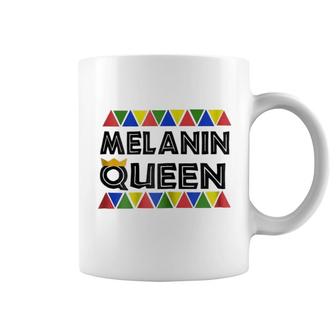Black History Proud Black Melanin Queen Coffee Mug | Mazezy