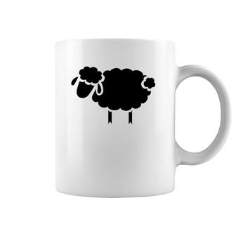 Black Sheep Silhouette Design Coffee Mug | Mazezy