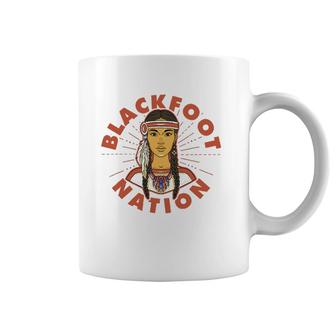 Blackfoot Nation Proud Native American Woman Blackfoot Tribe Coffee Mug | Mazezy