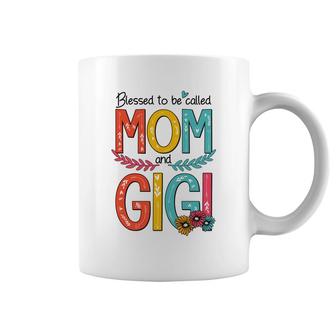 Blessed To Be Called Mom And Gigi Coffee Mug | Mazezy