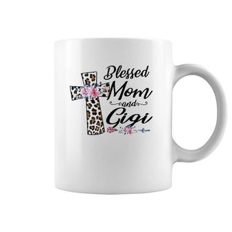 Blessed To Be Called Mom And Gigi Floral Mother's Day Coffee Mug | Mazezy