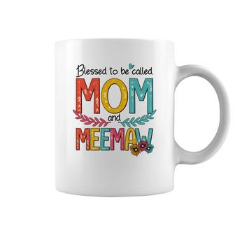 Blessed To Be Called Mom And Meemaw Coffee Mug | Mazezy