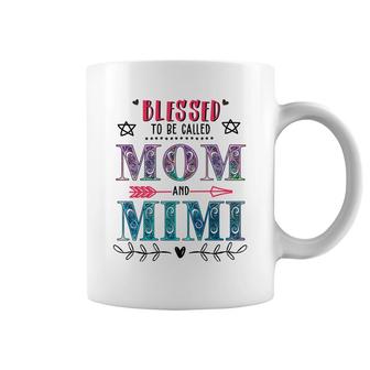 Blessed To Be Called Mom And Mimi Funny Coffee Mug | Mazezy