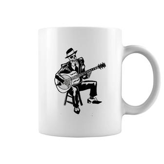 Blues Music Skeleton Bluesman Coffee Mug | Mazezy DE