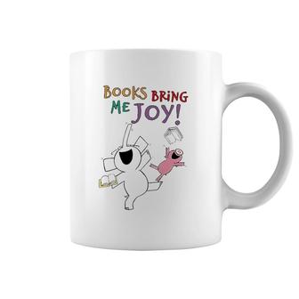 Books Bring Me Joy Book Lover Reading Elephant And Pig Coffee Mug | Mazezy