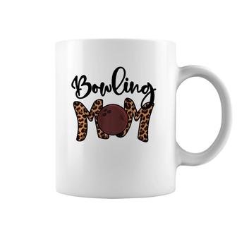 Bowling Mom, Vintage Leopard Mama Bowling Mother's Day Mom Coffee Mug | Mazezy