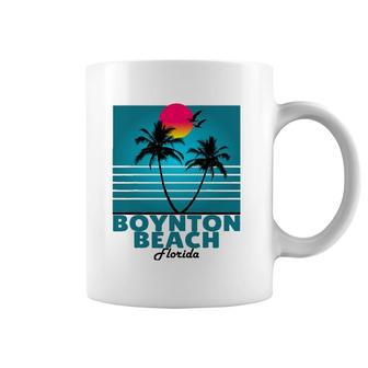 Boynton Beach Florida Fl Summer Palm Trees Coffee Mug | Mazezy