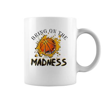 Bring On The Madness College March Basketball Madness Raglan Baseball Tee Coffee Mug | Mazezy