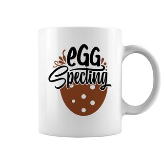 Brown Easter Egg Specting Easter Pregnancy Announcement Coffee Mug - Seseable