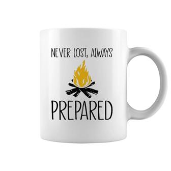 Bushcraft Never Lost Always Prepared Coffee Mug | Mazezy