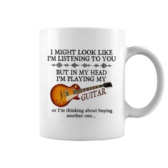 But In My Head I Am Playing My Guitar Coffee Mug | Mazezy