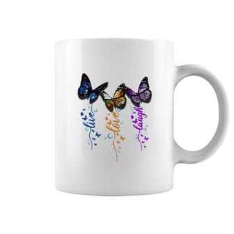 Butterfly Live Love Laugh Coffee Mug | Mazezy UK