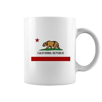 California State Flag Republic Los Angeles Bear Coffee Mug | Mazezy
