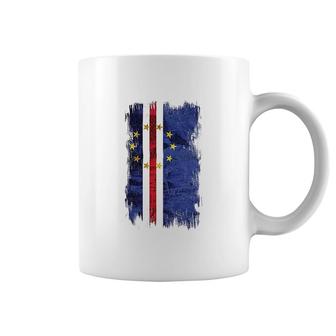 Cape Verde Grunge Flag Coffee Mug | Mazezy