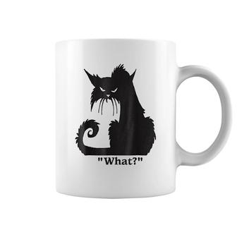 Cat What Funny Coffee Mug | Mazezy