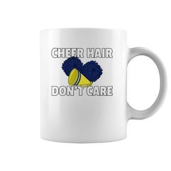 Cheer Hair Don't Care Gift For Cheerleader Girls Coffee Mug | Mazezy