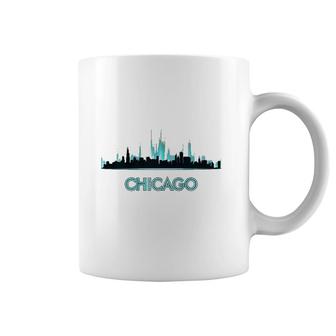 Chicago Skyline Design Windy City Lovers Gift Nice Souvenir Premium Coffee Mug | Mazezy