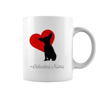 Chihuahua Mama Gift Women Dog Lovers Chiwawa Pets Silhouette Coffee Mug | Mazezy