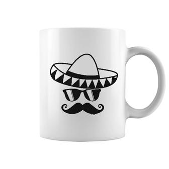 Cinco De Mayo Mustache Face Coffee Mug | Mazezy