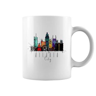City Of Atlanta Ga Watercolor Coffee Mug | Mazezy
