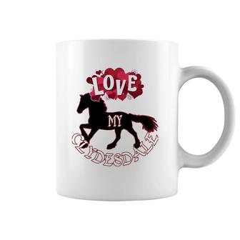 Clydesdale Horse Design For Lovers Of Clydesdales Coffee Mug | Mazezy