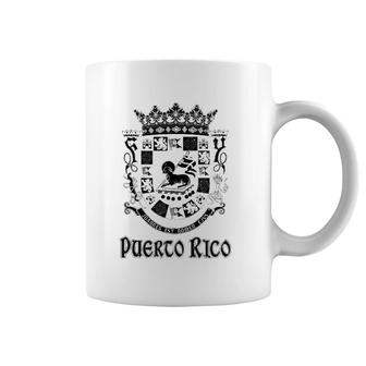 Coat Of Arms Puerto Rico Souvenir Gift Puerto Rican Vacation Coffee Mug | Mazezy
