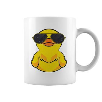 Cool Duckie Sunglasses Duckling Funny Ducky Rubber Duck Coffee Mug | Mazezy DE