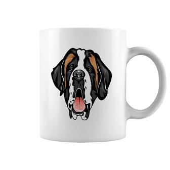 Cool Saint Bernard Face Pet Lover Coffee Mug | Mazezy