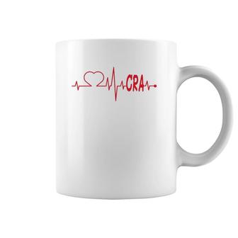 Cra Clinical Research Associate Medical Heart Beat Job Coffee Mug | Mazezy