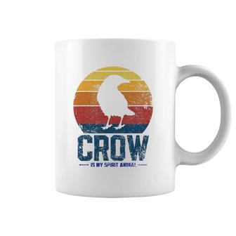 Crow Birder Birdwatching Vintage Gift Coffee Mug | Mazezy AU
