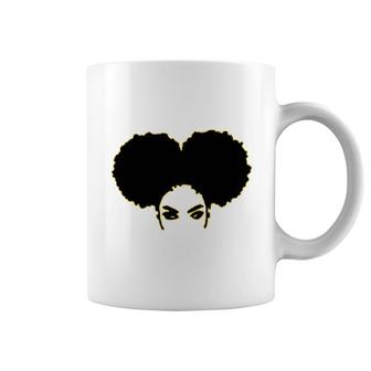 Curly Hair Black Women Pride Coffee Mug | Mazezy