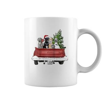 Cute Great Dane Christmas Top, Dog Mom Owner Vintage Truck Raglan Baseball Tee Coffee Mug | Mazezy