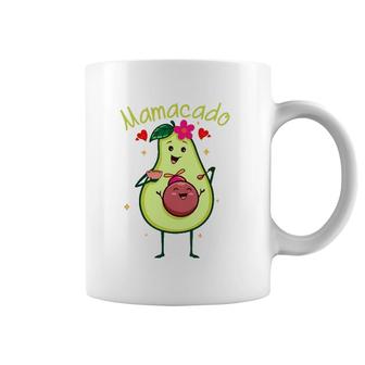 Cute Mamacado Avocado Mama Pregnant Mother Pregnancy Outfit Coffee Mug | Mazezy