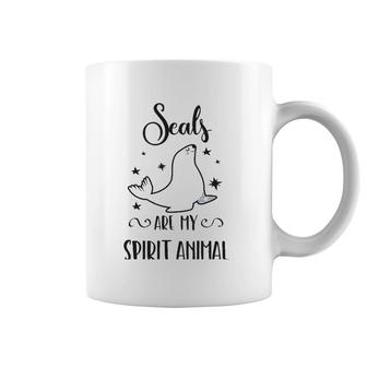 Cute Seal Seals Are My Spirit Animal Coffee Mug