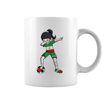 Dabbing Soccer For Girls Iran Football Fan Coffee Mug | Mazezy