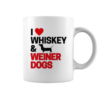 Dachshund Gifts I Love Whiskey Lovers Coffee Mug | Mazezy