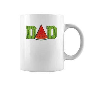 Dad Watermelon Funny Melon Summer Fruit Lover Gift Coffee Mug | Mazezy